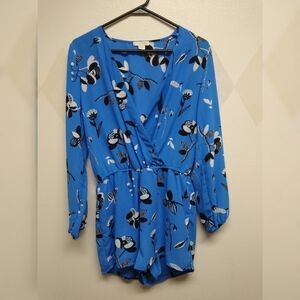 Finn & Grace long sleeve blue romper size S